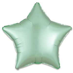 Folieballon ster satin mintgroen (43cm)